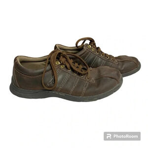 Mens Skechers size 11.5 dark brown fabric laces in good condition